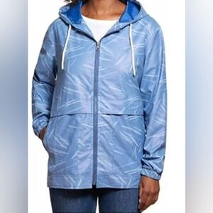 Weatherproof Hooded Windbreaker Raincoat Slicker Jacket Size L NWOT MSRP $68.50